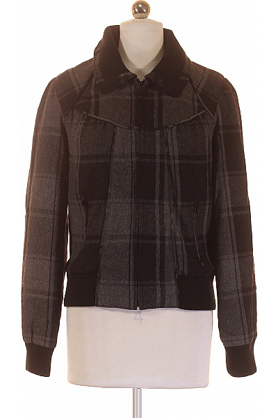 Dámská Přechodné Bundy Vlněná Šedá Orsay