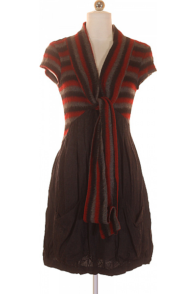  Šaty Pletené Černé Vel. S