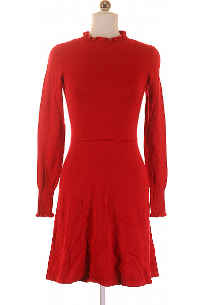  Šaty Pletené Červené Orsay Second Hand