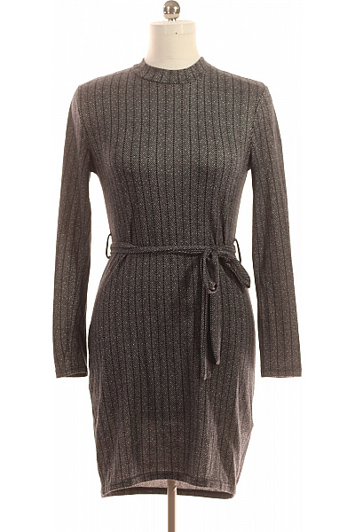 Tričkové  Šaty Šedé Vel. 38