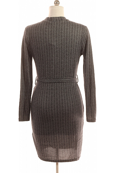 Tričkové  Šaty Šedé Vel. 38