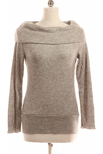 Dámský Svetr Šedý Second Hand Vel. M