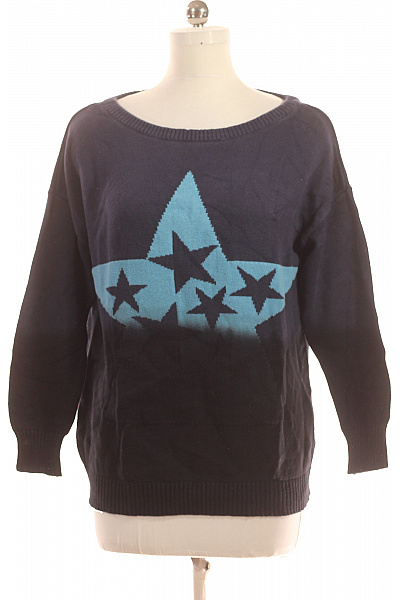 Dámský Svetr Modrý RAINBOW Vel. 36/38