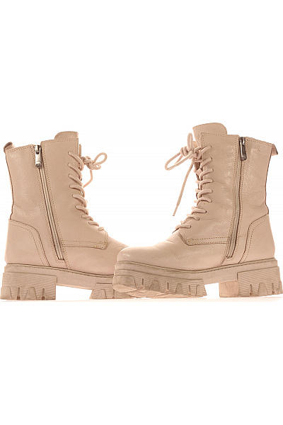 Dámské Workery Béžové MARCO TOZZI Second hand Vel. 37