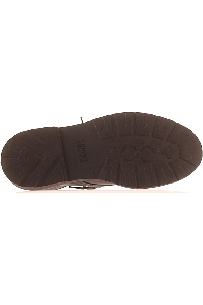 Pánské Boty Kožené Černé TOMMY HILFIGER Vel.  44