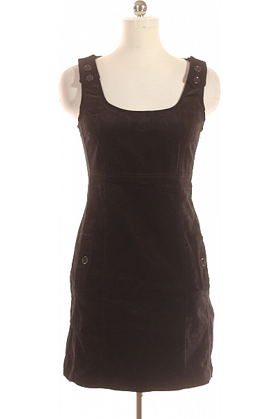 BONPRIX Džínové  Šaty Černé Vel. 40