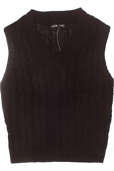 Dámská Vesta Černá Shein Second Hand Vel. S