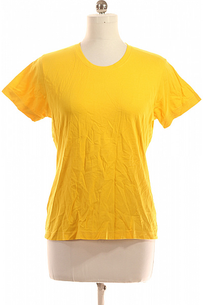 Dámské Tričko Žluté Second hand Vel. L