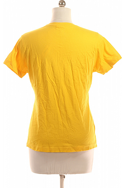 Dámské Tričko Žluté Second hand Vel. L