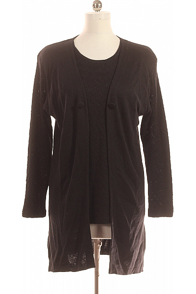 Dámský Svetr Meriný Černý GIGLIOROSSO Second hand Vel. M