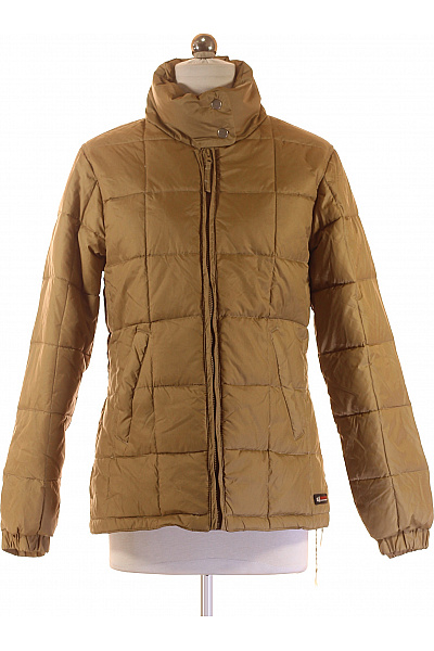 Prošívaná Dámská Bunda Zlatá Vel. S