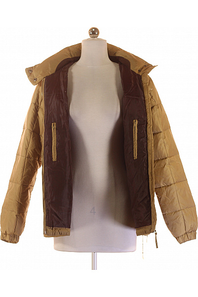 Prošívaná Dámská Bunda Zlatá Vel. S