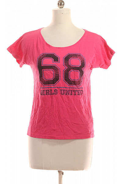 Dámské Tričko Růžové Vel. M