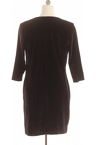 Tričkové  Šaty Černé Second hand Vel. 42