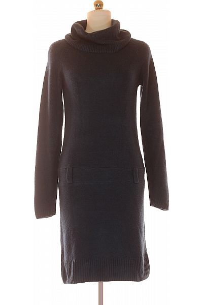  Šaty Pletené Modré CAMAIEU