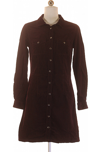 Košilové  Šaty Vínová Dorothy Perkins Vel. 36