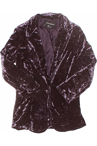 ATMOSPHERE Teplé Dámské Sako Fialové Second hand Vel. 36