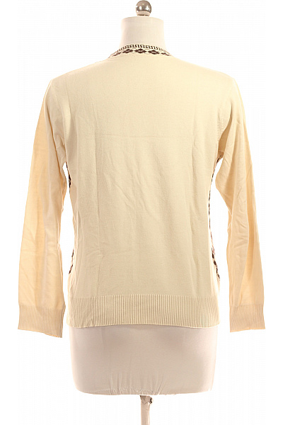 Vzorovaná  Halenka Vlněná Béžová