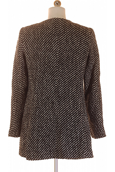 Reserved Dámský Kabát Černobílý Vel. 36