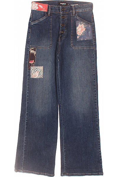 DESIGUAL Dámské Džíny Modré Second hand Vel. 42
