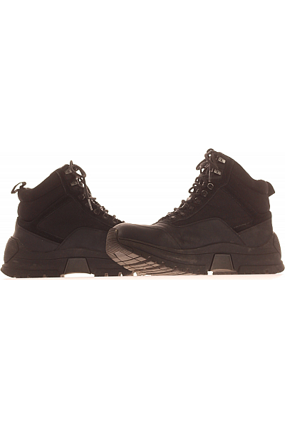 Pánské Boty Kožené Černé Calvin Klein Vel.  44