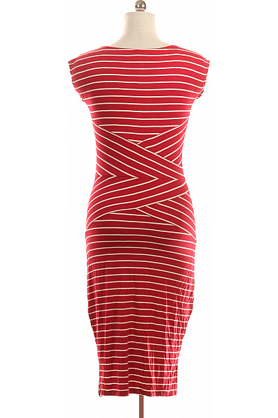 Letní  Šaty Červené TIMEOUT BRAND Second hand Vel. L