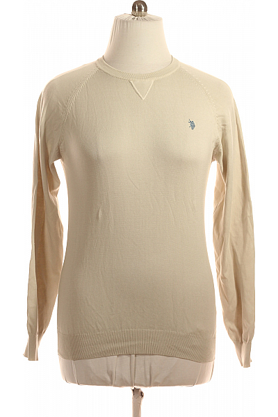 U.S.POLO ASSN. Pánský Pulovr Béžový Vel. L