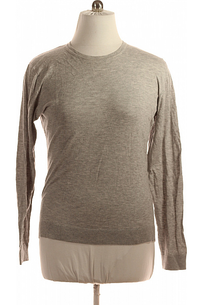 BENETTON Pánský Svetr Šedý Second hand