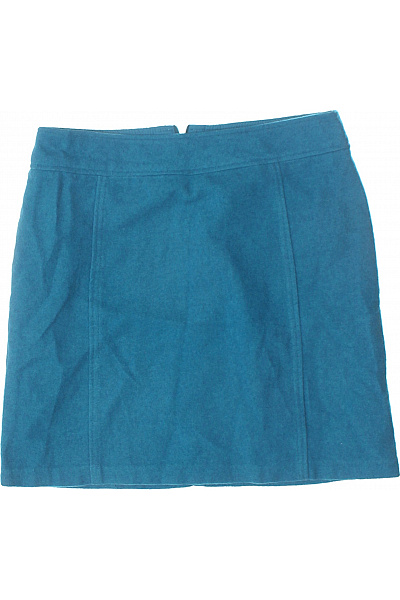 Sukně Vlněná Modrá Second hand Vel. 36
