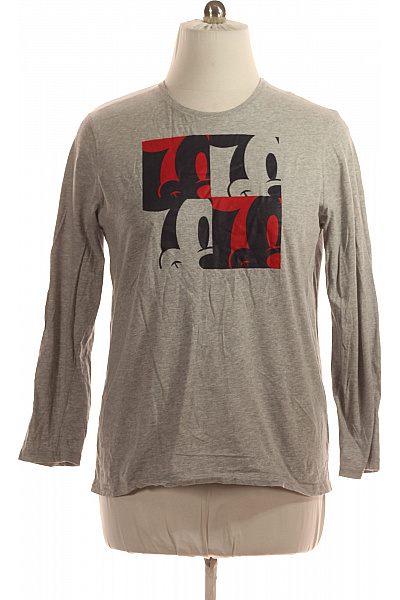 DISNEY Dámské Tričko s Potiskem Šedé Vel. L