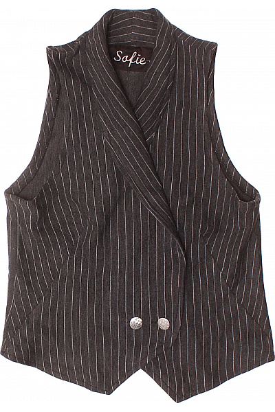 Kratká Dámská Vesta Šedá Second hand