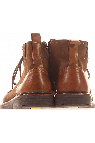 Pánské Kotníkové Boty Kožené Hnědé SALAMANDER Vel. 44
