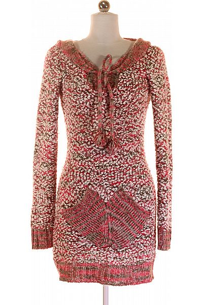  Šaty Pletené Růžové Second Hand