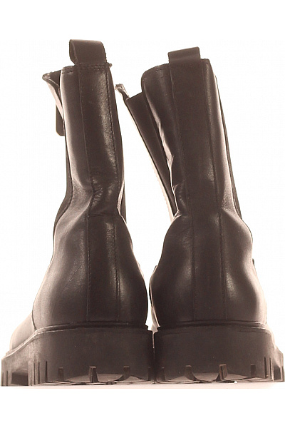 Dámské Kotníkové Boty Kožené Černé TOMMY HILFIGER Vel. 41