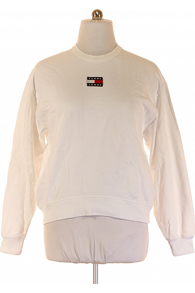 TOMMY HILFIGER Dámská Mikina Bez Zapínání Bílá Vel. L