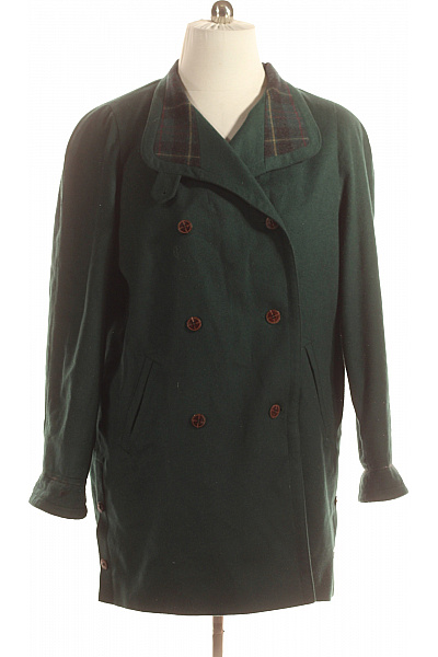 Dámský Kabát Zelený