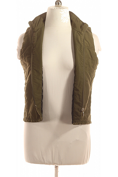 Teplá Dámská Vesta Zelená Vel. L