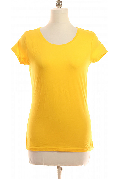 Dámské Tričko Žluté Takko Vel. M