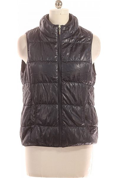 Kratká Dámská Vesta Modrá Vel. 42