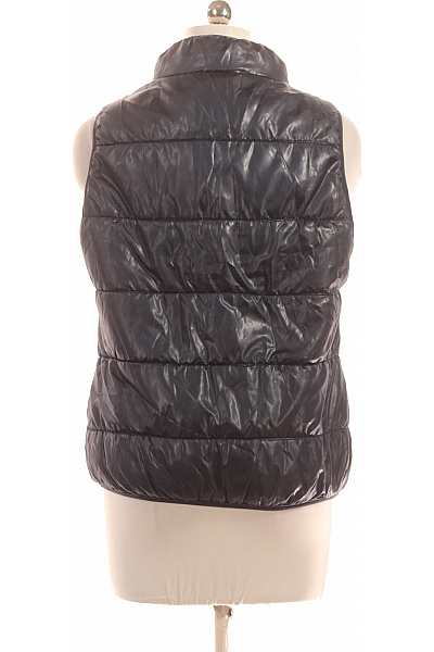 Kratká Dámská Vesta Modrá Vel. 42