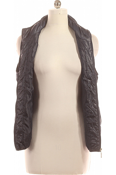 Kratká Dámská Vesta Modrá Vel. 42