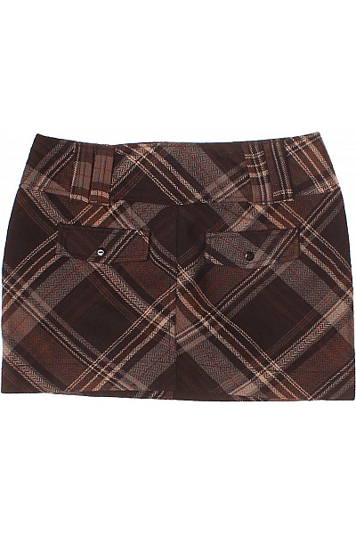 1982 Kostkovaná  Sukně Černá