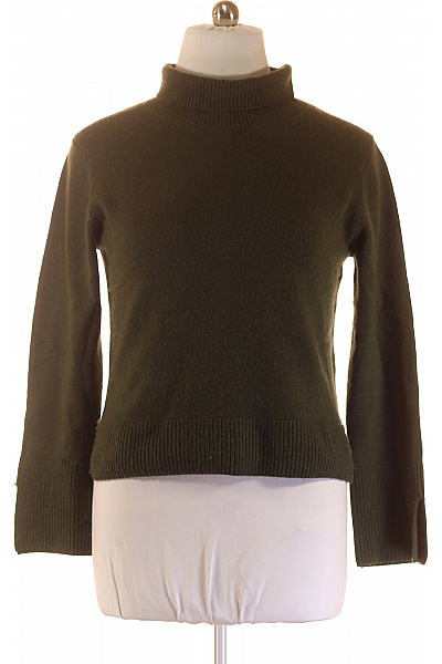 Dámský Svetr Kašmírový Zelený Vel. L