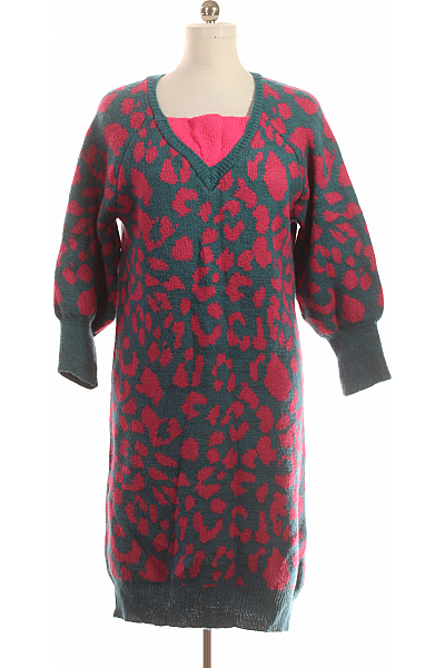  Šaty Pletené Barevné Vel. M