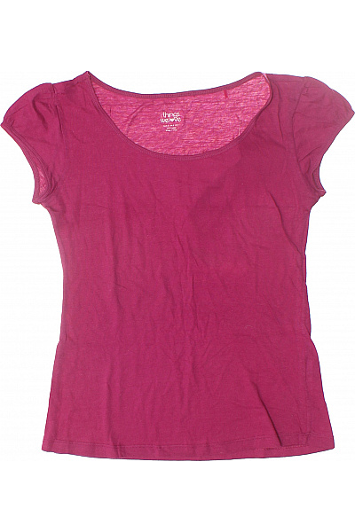 Jednoduché Dámské Tričko Fialové Vel. S