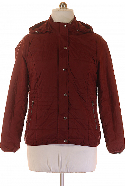 Prošívaná Dámská Bunda Vínová BONPRIX Vel. 44