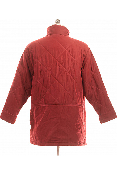 Prošívaná Dámská Bunda Vínová Vel. 42