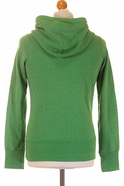 Pánská Mikina Na Zip Zelená BRAVE SOUL Second hand Vel. M