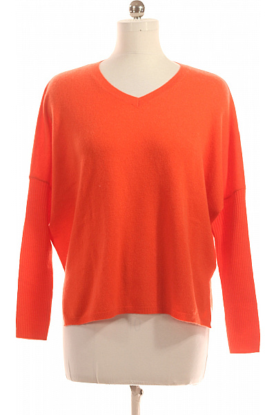 Dámský Svetr Vlněný Oranžový RAINBOW Vel. M