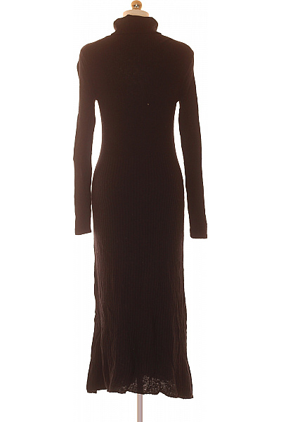  Šaty Pletené Černé MANGO Vel. M